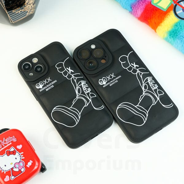 Black Smart Puffer Teddy Case #008