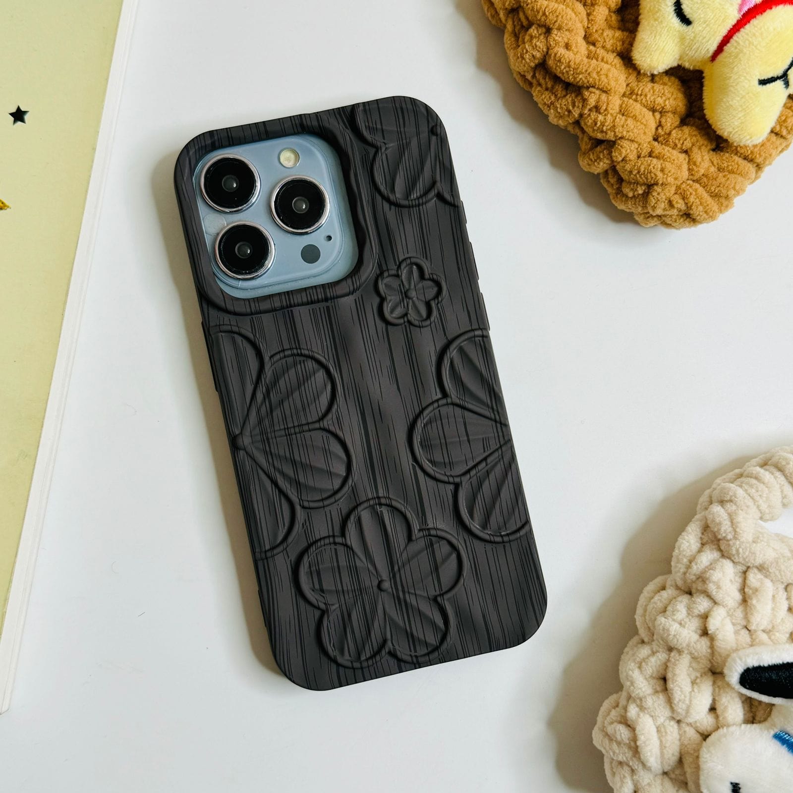 Wooden Floral Case For Iphone Users