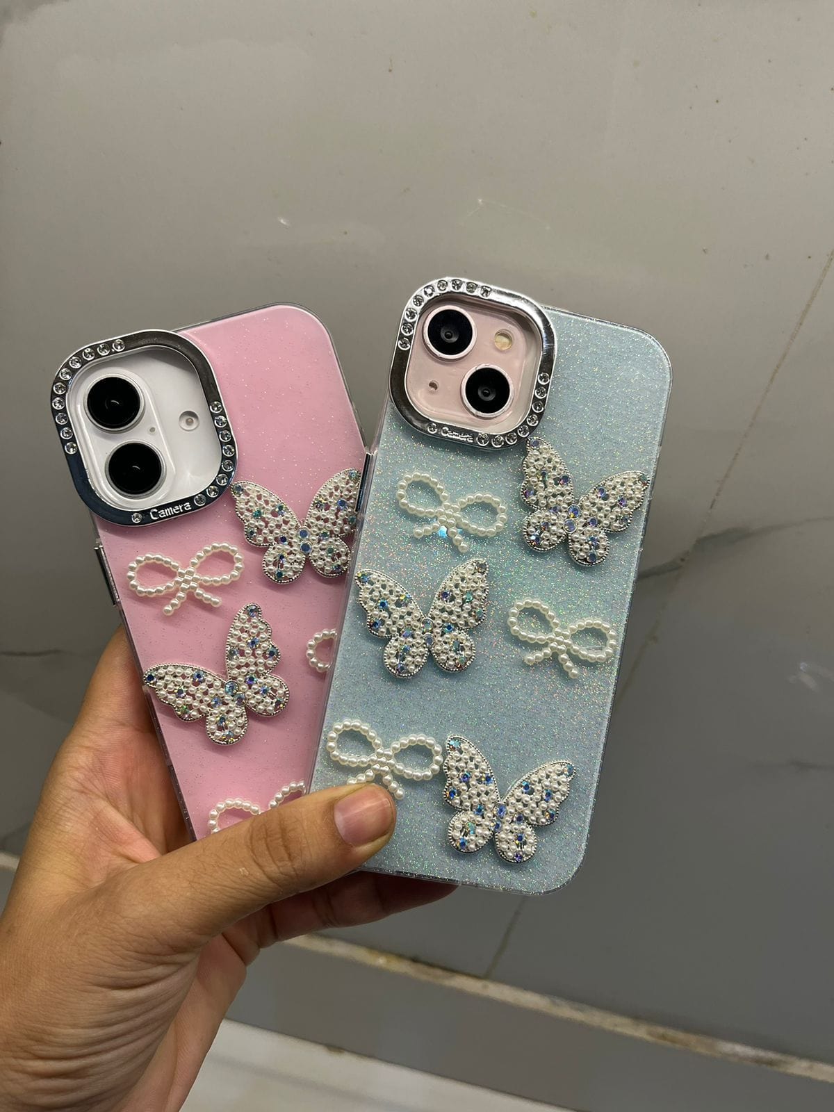 Butterfly & Bow Stone Phone Case