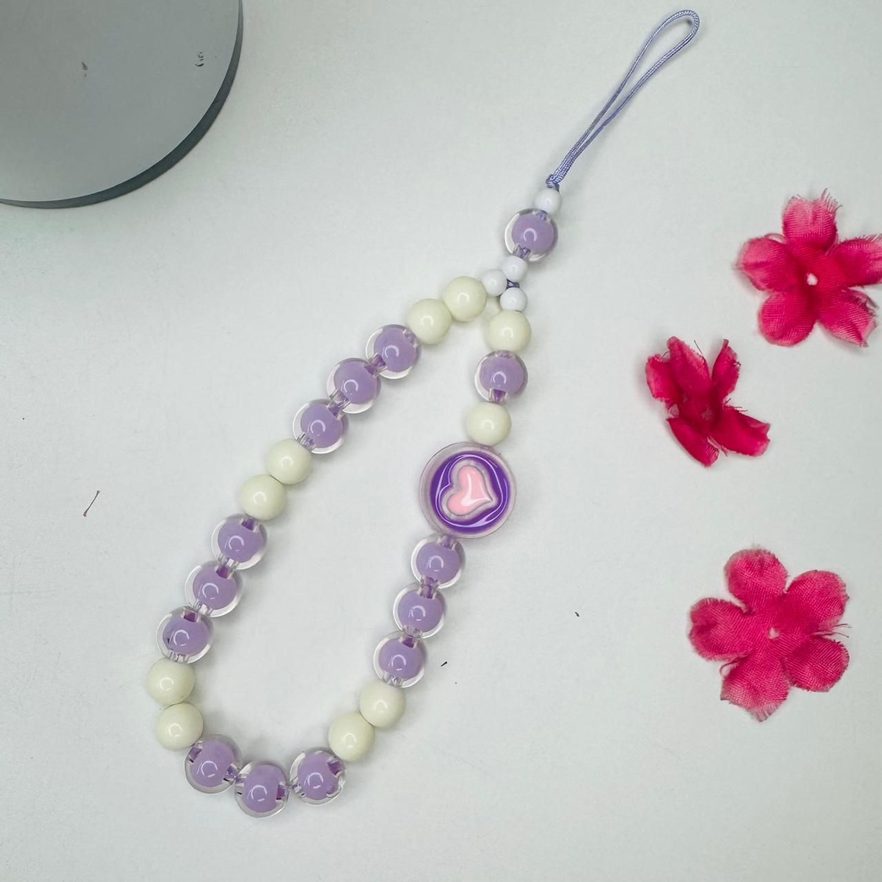 White Pearl With Purple Heart