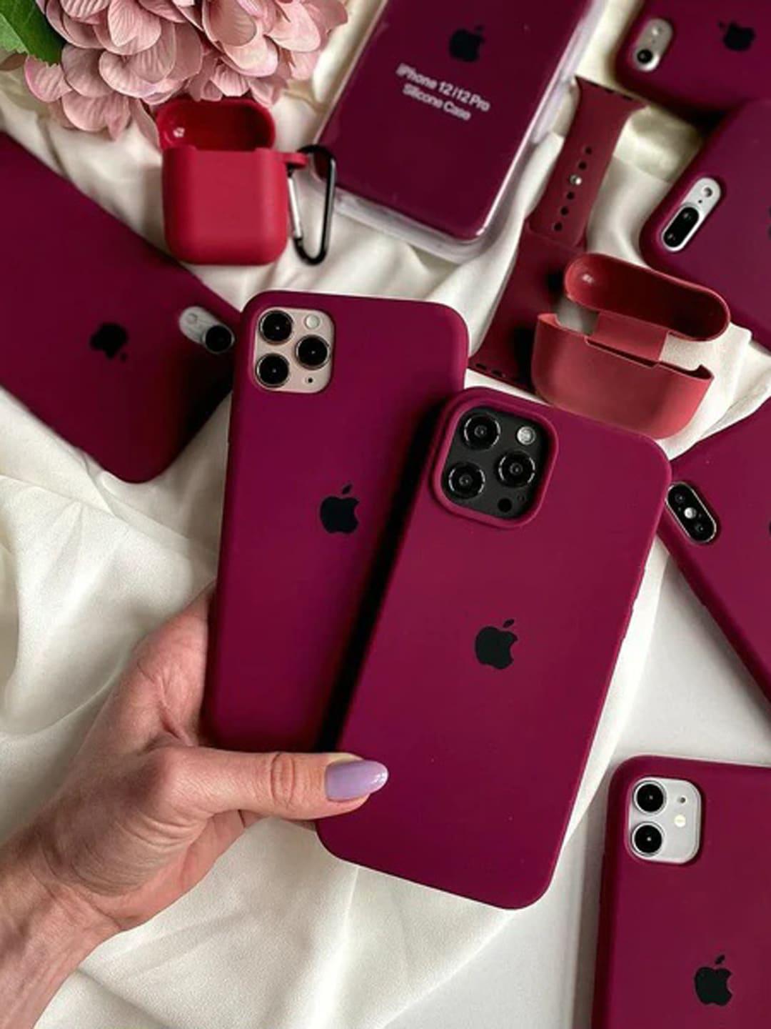 Wine Color Silicon Case